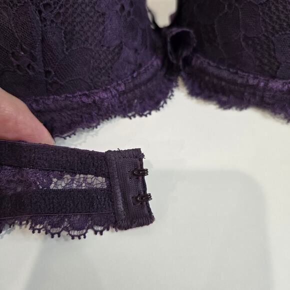 Simone Perele Purple Lace Eden Push-up Bra Size 32C Made in France - Picture 7 of 11
